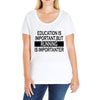 running is importanter Ladies Curvy T-Shirt