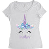 birthday unicorn family series brother Women's Triblend Scoop T-shirt