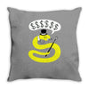 rich snake Throw Pillow