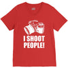 i shoot people V-Neck Tee