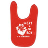 the cat in the box Baby Bibs