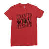 educated, natural, melanated Ladies Fitted T-Shirt