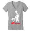 sex 4 kamasutra humor simpatica divertente sesso mitiche Women's V-Neck T-Shirt