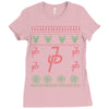 jake paul ugly christmas Ladies Fitted T-Shirt