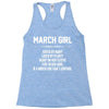 March Girl Hated By Many Racerback Tank
