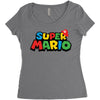 Super Mario Women's Triblend Scoop T-shirt