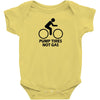pump tires not gas earth friendly green living cool nerd geek shirt t Baby Onesie