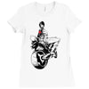 biker girl Ladies Fitted T-Shirt