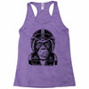 monkey in the motorcycle Racerback Tank
