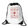 shiny sweater Drawstring Bags