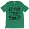 legends were born in october genuıne 1996 qualıty one kind of aged l T-Shirt