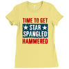 star spangled hammered Ladies Fitted T-Shirt