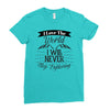 i love the world i will never stop exploring Ladies Fitted T-Shirt