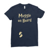 muggle on board maternity Ladies Fitted T-Shirt