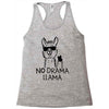 no drama llama Racerback Tank