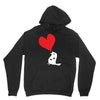 bird love heart animal graph note music party pop art gift Hoodie
