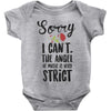 sorry i can't the angel of music is very strict Baby Bodysuit