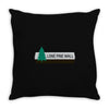 lone pine mall Throw Pillow