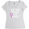 keep your rosaries off my ovaries Women's Triblend Scoop T-shirt