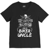 You Cant Scare Me I am Biker Uncle V-Neck Tee