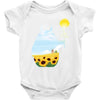 totoro sunflower Baby Bodysuit