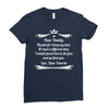 Dear Daddy, Thanks for Being my Dad Baby Boy Letter to Father Ladies Fitted T-Shirt