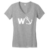 w anchor funny pub joke Women's V-Neck T-Shirt
