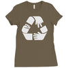 rock paper scissors cycle Ladies Fitted T-Shirt