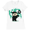 mo hawk ninja Ladies Fitted T-Shirt