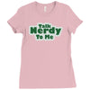 talk nerdy to me Ladies Fitted T-Shirt