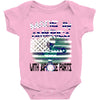 made in america 2 Baby Onesie