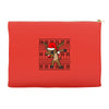 christmas reindeer dabbing Accessory Pouches