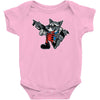 rocket vintage cartoon style Baby Onesie