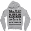 all men are created equal november Zipper Hoodie