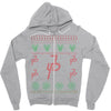 jake paul ugly christmas Zipper Hoodie