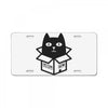 cats love boxes License Plate