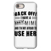 back off i have a crazy mimi and i'm not afraid to user her iPhone 8