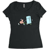 running things Women's Triblend Scoop T-shirt
