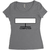 computer Women's Triblend Scoop T-shirt