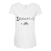 bike maths Maternity Scoop Neck T-shirt