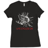 cycling rider gift bike tee life Ladies Fitted T-Shirt