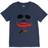 visage joker yeux ferm&eacute;s V-Neck Tee