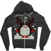 christmas t shirt santa reindeer penguin novelty xmas Zipper Hoodie