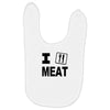 i eat meat Baby Bibs