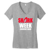 shark week enough Women's V-Neck T-Shirt