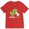 daddysaurus dinosaur dino V-Neck Tee