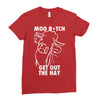 moo bitch Ladies Fitted T-Shirt
