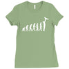 evolution  vater eltern papa kind baby child daddy dad parent Ladies Fitted T-Shirt