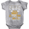 Born May Multitasking Problem Solving Tees Baby Onesie