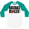 baseball rules 3/4 Sleeve Shirt
